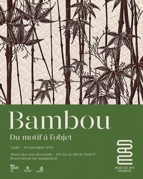 affiche de l'exposition "Bambou" au MAD