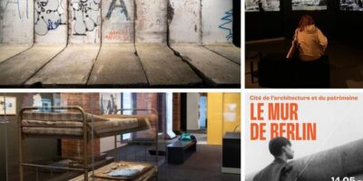 différentes vues de l'expo Mur de Berlin à la cité de l'architecture