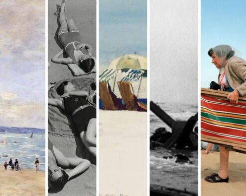 différentes oeuvres représentant la plage