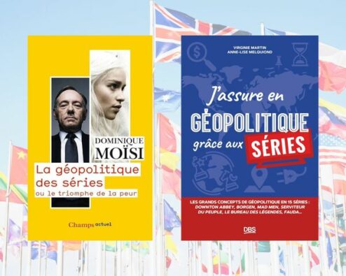 couvertures de deux livres sur les séries TV et la géopolitique