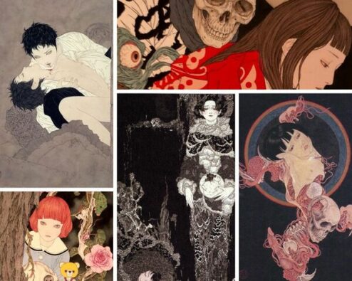 différentes oeuvres illustrant l'heisei de Takato Yamamoto