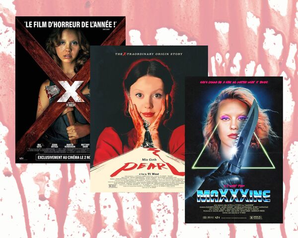 affiches des films X, Pearl et Maxxxine