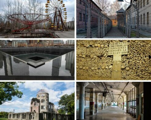 différentes destinations de dark tourisme