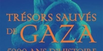 affiche de l'expo Trésors sauvés de Gaza
