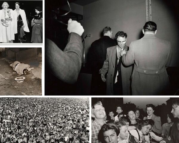 différents clichés de Weegee