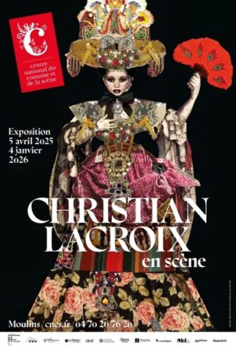affiche de l'exposition christian lacroix en scène