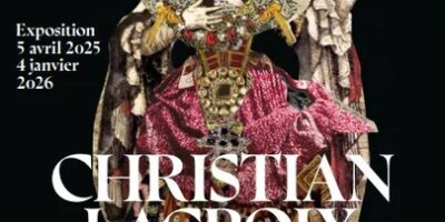 affiche de l'exposition christian lacroix en scène