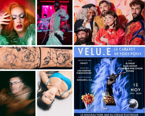 programmation de la soirée Velu.e novembre 2025