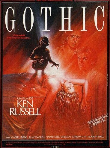 affiche du film de Ken Russell Gothic
