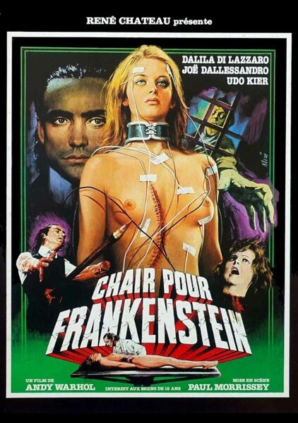 affiche du film chair pour frankenstein