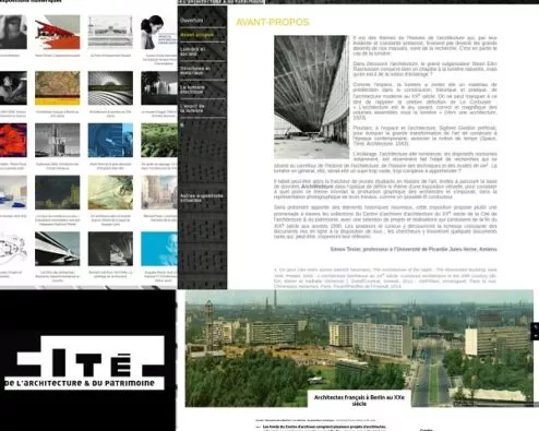 expositions virtuelles de la cité de l'architecture