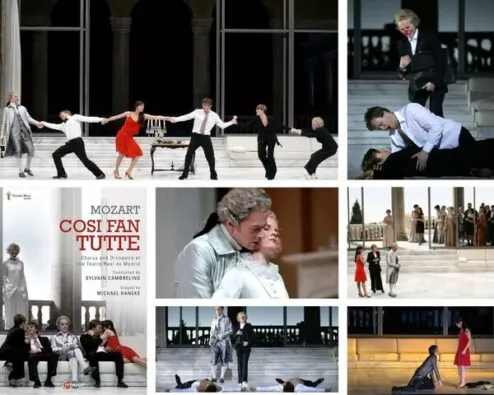 photos extraites de la mise en scène de l'opéra Cosi fan tutte de Mozart par Haneke
