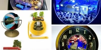 différents dioramas de Mister Christmas