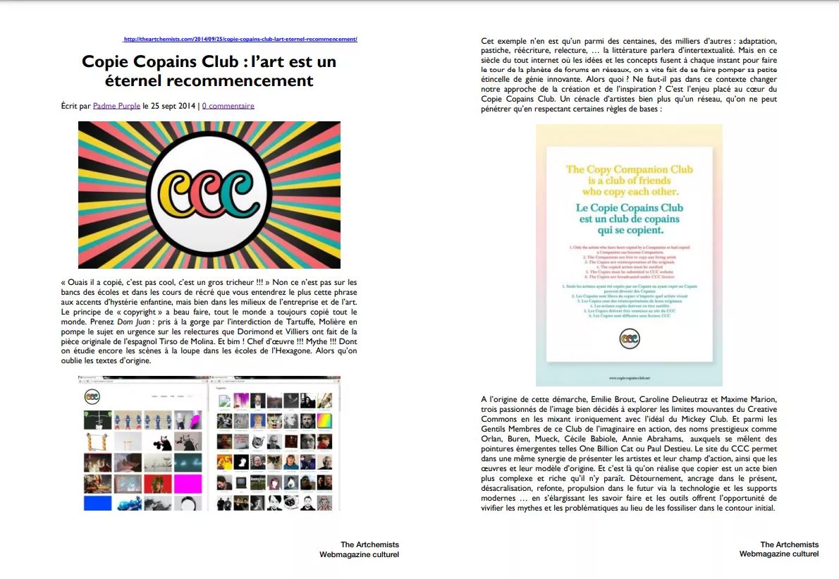 Copie Copain Club