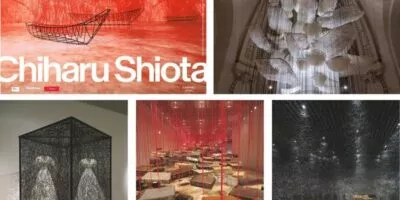 différentes vues de l'expo Chiharu Shiota