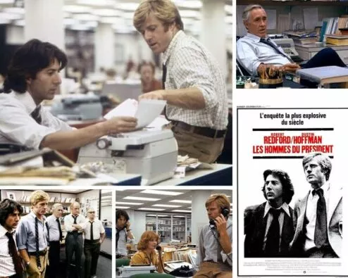 différentes scènes du film les hommes du président