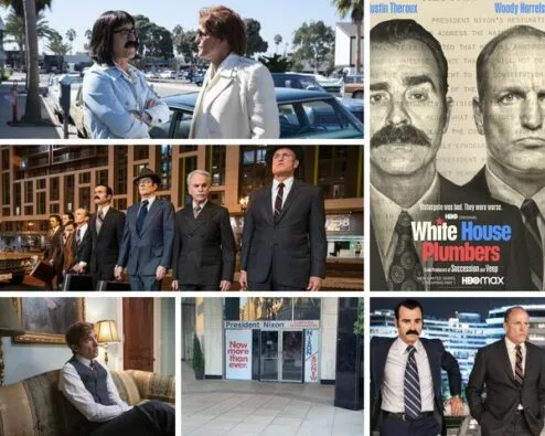 différentes scènes de la série The White House Plumbers