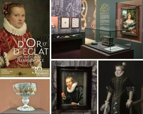 différentes vues de l'exposition d'or et d'éclat