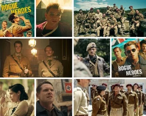 différentes scènes de la série Rogue Heroes
